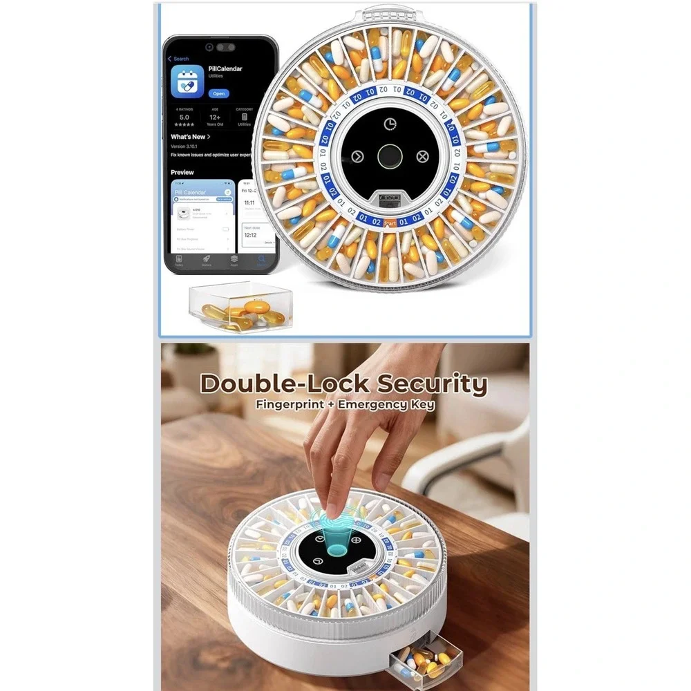 Betife Automatic Pill Dispenser for Elderly with Alarm – 31-Day